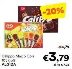 Unes Calippo Max o Cola offerta