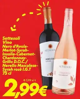 Iper Super Conveniente Settesoli Vino offerta