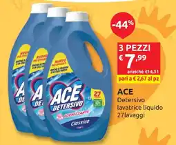 Ipersoap ACE Detersivo lavatrice liquido offerta