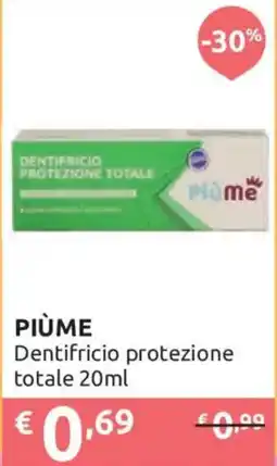 Ipersoap PIÙME Dentifricio protezione totale offerta