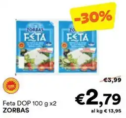 Unes Feta DOP ZORBAS offerta