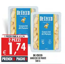 Deco Maxistore DE CECCO Gnocchi di Patate offerta