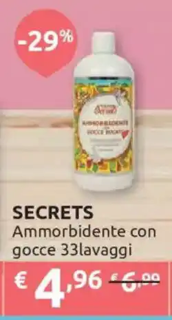 Ipersoap Secrets ammorbidente con gocce offerta