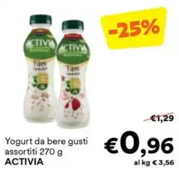 Unes Yogurt da bere gusti assortiti ACTIVIA offerta