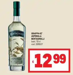 Metro Grappa Asperula Bertagnolli offerta
