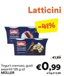 Unes Yogurt cremoso MÜLLER offerta