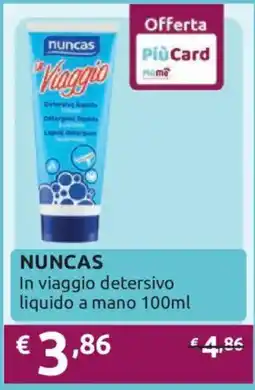 Ipersoap NUNCAS In viaggio detersivo liquido a mano offerta