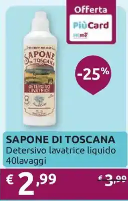 Ipersoap Sapone di Toscana Detersivo lavatrice liquido offerta