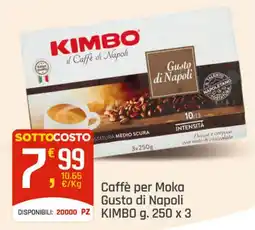 Supermercati Dok Caffè per Moka Gusto di Napoli KIMBO offerta