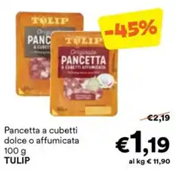 Unes Pancetta a cubetti TULIP offerta