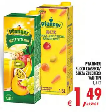 Deco Maxistore Pfanner Succo Classico/Senza Zucchero offerta