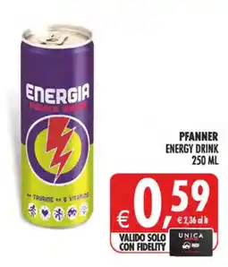 Deco Maxistore PFANNER ENERGY DRINK offerta