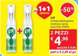 Ipersoap CIF Infinite detergente multiuso spray offerta