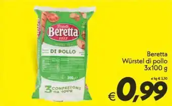 Iper Super Conveniente Beretta Würstel di pollo offerta