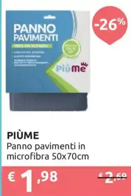 Ipersoap Panno pavimenti in microfibra Piùme offerta