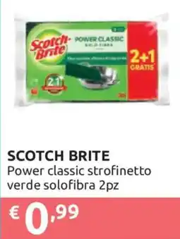 Ipersoap SCOTCH BRITE Power classic strofinetto verde solofibra offerta