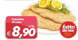 Iper Super Conveniente Cotolette di suino offerta