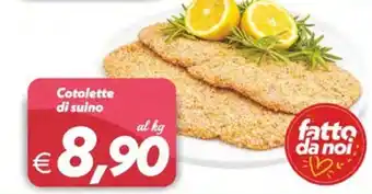 Iper Super Conveniente Cotolette di suino offerta
