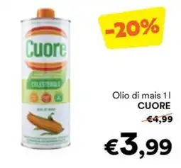 Unes Olio di mais CUORE offerta