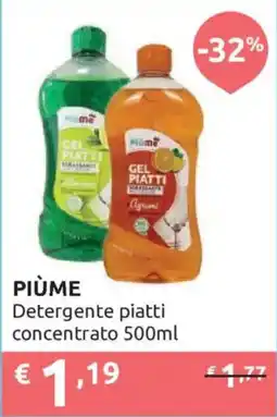 Ipersoap PIÙME Detergente piatti concentrato offerta