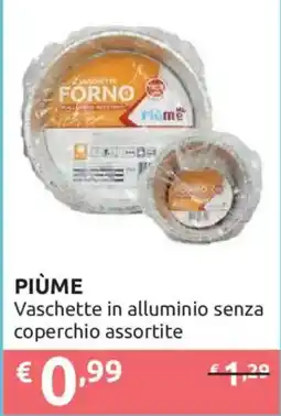 Ipersoap Vaschette in alluminio senza coperchio assortite PIÙME offerta