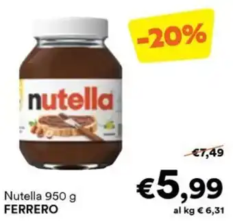 Unes Nutella FERRERO offerta