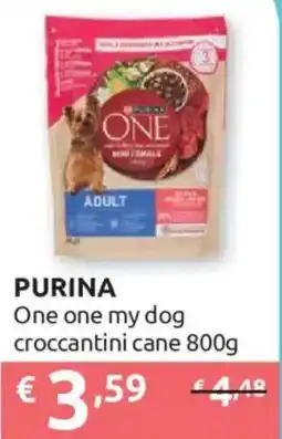 Ipersoap PURINA One one my dog croccantini cane offerta