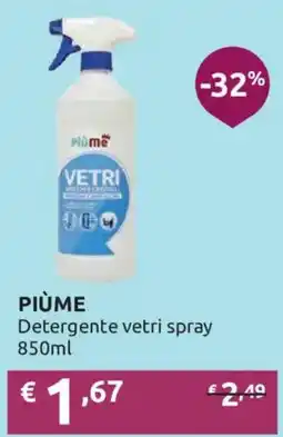 Ipersoap PIÙME Detergente vetri spray offerta
