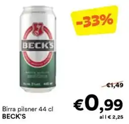 Unes Birra pilsner BECK'S offerta