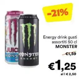 Unes Energy drink gusti assortiti MONSTER offerta