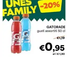 Unes GATORADE gusti assortiti offerta