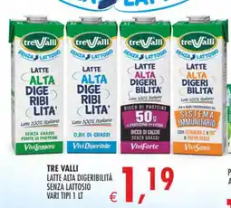 Deco Maxistore Tre Valli Latte Alta Digeribilità Senza Lattosio offerta