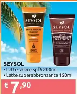 Ipersoap SEYSOL Latte solare spf6 Latte superabronzante offerta