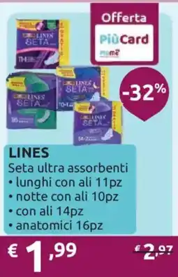 Ipersoap LINES Seta ultra assorbenti offerta