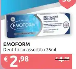 Ipersoap EMOFORM Dentifricio assortito offerta