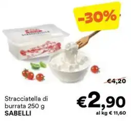 Unes Stracciatella di burrata SABELLI offerta
