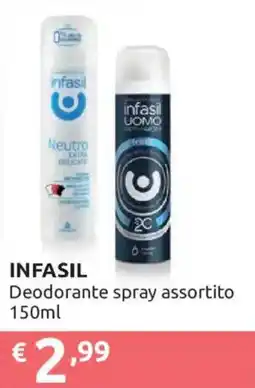 Ipersoap INFASIL Deodorante spray assortito offerta