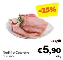 Unes Nodini o Cotolette di suino offerta