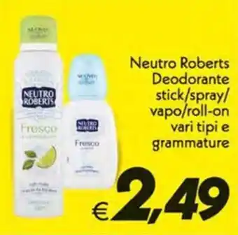 Iper Super Conveniente Neutro Roberts Deodorante offerta