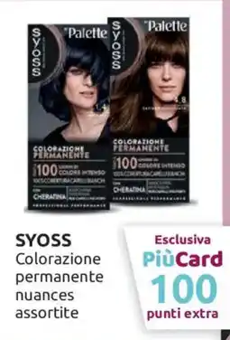 Ipersoap Syoss colorazione permanente offerta