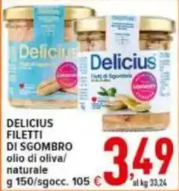 Iper Triscount Delicius Filetti di Sgombro offerta