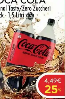 Crai Coca-Cola Zero Zuccheri offerta