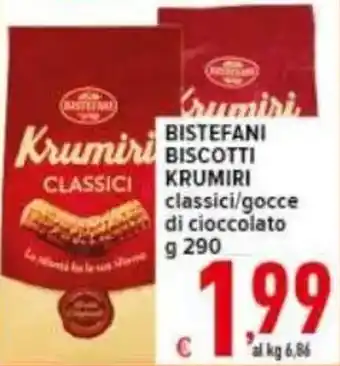 Iper Triscount Bistefani Biscotti Krumiri Classici offerta