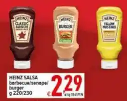 Iper Triscount Heinz salsa barbecue/senape/burger offerta