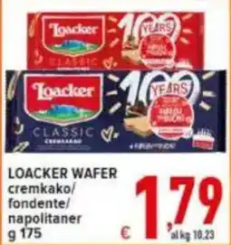 Iper Triscount Loacker wafer offerta