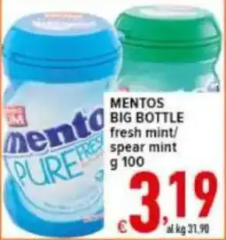 Iper Triscount MENTOS BIG BOTTLE offerta