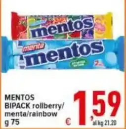 Iper Triscount MENTOS BIPACK offerta