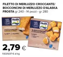 Oasi Filetto di merluzzo croccante/boconcini di merluzzo d'alaska frosta offerta