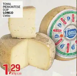 Crai Toma piemontese dop longo offerta