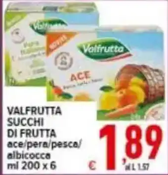 Iper Triscount Valfrutta Succhi di Frutta offerta